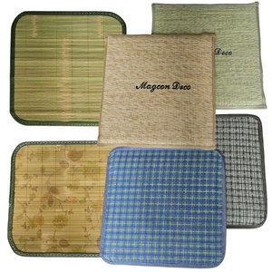 여름 방석/대나무 돗자리 거실 쇼파 사무실 의자 쿠션 통풍 쿨시트 에어매쉬 어르신 선물