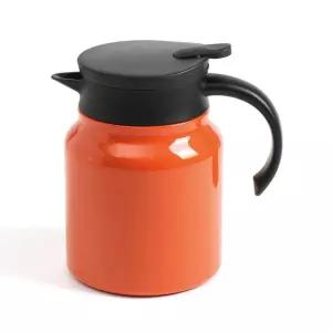 이중진공 보온주전자 900ML 오렌지 테이블팟 보온보냉주전자