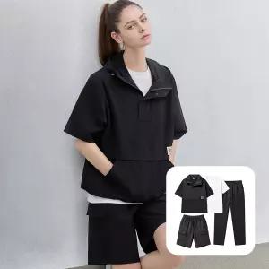 에버라스트 여성 반팔 아노락 세트 4종 상하 셋업