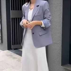 칼튼 스티치 싱글 자켓 봄 여성 봄자켓 봄아우터 출근룩 데이트룩