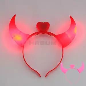 할로윈 머리띠 발광 악마 LED