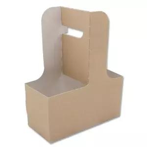 [이룸팩]테이크아웃 컵캐리어 200개 무지 2구 커피캐리어무지