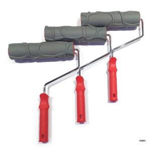 스톤 텍스처 고무 페인트 롤러 브러시 10 인치 손 도구 실내/야외 집 침실 DIY 벽 장식