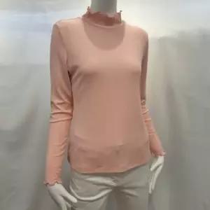 올리비아하슬러 HC04 얇은 두께감으로 목까지 올라오는 하이넥 골지 티셔츠  OHES02