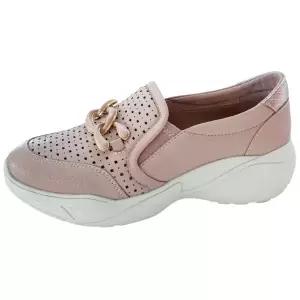 [롯데백화점]에스콰이아 여성화 부드러운 양가죽 빅체인 장식의 펀칭 창높이 4cm 슬립온 EQEMST693