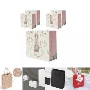 ABM핑크래빗쇼핑백대5개(30x12x27cm)/포장/선물/가방/예쁜/생일/답례품/손잡이/다용도/사각/결혼/기념일