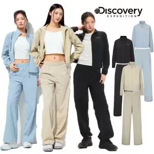 [디스커버리] DWTR91053 DWTP91053 여성 프레시벤트 폴튼 경량 세미오버핏 트레이닝 자켓 바지 세트