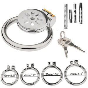 MALE SL SUPER STAINLESS CAGE RING SISSY NI ST CO TOYS CIRCLE FOR CHASTITY DEVICE SEX FLAT MEN