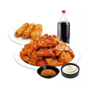 [60계치킨] 쯔란치킨(순살)&포테이토치즈스틱&콜라1.2