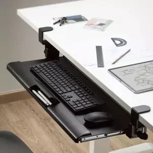 카멜마운트 데스크 각도 조절 슬라이딩 키보드 트레이 거치대 받침대 KT2T