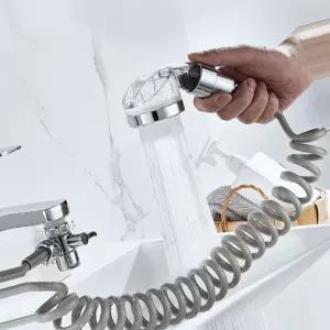 수납 스프링샤워기호스 호수 변기 베란다 청소