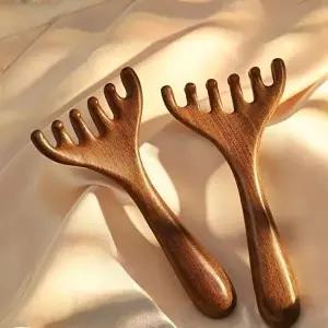 [셀러허브 1]두피 괄사 마사지빗 머리 지압 마사지기 얼굴 바디