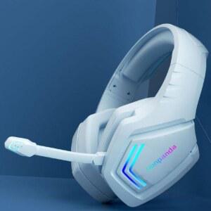 PC용 무선 헤드셋 컴퓨터 2.4G 화이트