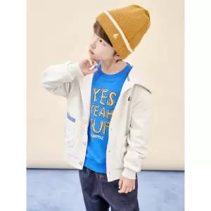 [BEANPOLE KIDS] 저지 후드 버튼업 재킷  베이지 (BI5941U04A) (BI5941U04A)