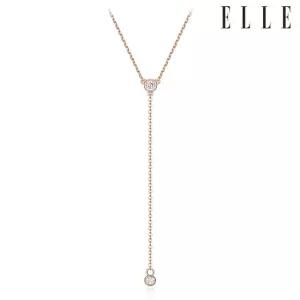 [엘르주얼리] 심플 롱 드롭 목걸이 ELBRNN096