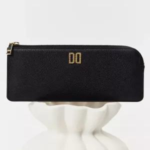 닥스 액세서리 여성 24FW [스테디셀러] 블랙 DD로고 소가죽 지퍼장지갑 WCWA4F105BK
