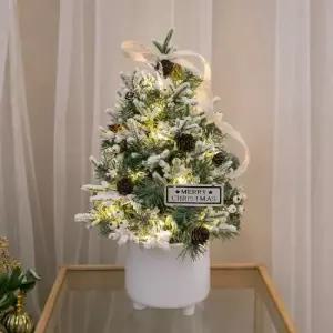 플라워트리 크리스마스 미니트리 화분 노르딕 스노우 스푸스 40cm
