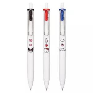 유니볼원 산리오 캐릭터즈 한정판 UMN-SSR-38 귀여운 픽셀 미니 유성 볼펜 흑 청 적/