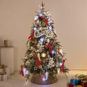 플라워트리 크리스마스 트리 장식 풀세트 벨리레드 180cm 단면