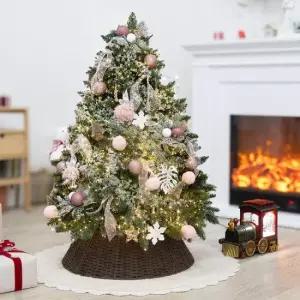 플라워트리 크리스마스 트리 풀세트 핑크양모천사 120cm 양면