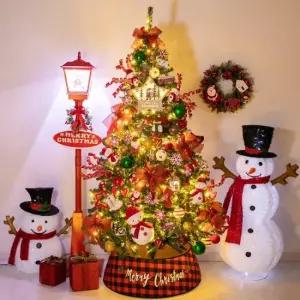 플라워트리 크리스마스 트리 풀세트 캐쥬얼눈사람 210cm 단면