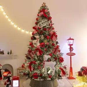 플라워트리 크리스마스 트리 풀세트 사슴동화레드 300cm 양면