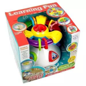 아기 손조작 감각발달 놀이용 자장가램프 회전운전대 10개월 호기심자극 유아토이 EQ