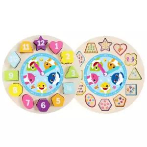 아동센터 패턴학습 숫자놀이 시간공부 시계퍼즐 원목교구 두툼한조각 수개념익히기