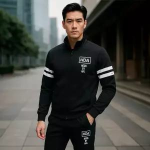 남성 기모 트레이닝복 상하의세트 두줄라인 겨울운동복 따뜻한 츄리닝 남자 데일리룩