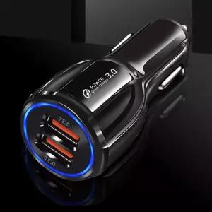 HYS 차량용 QC3.0 듀얼포트 고속충전 시거잭 시가잭USB