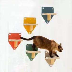 무지개냥 고양이 스텝 캣워크 선반 미니 계단 DO23100