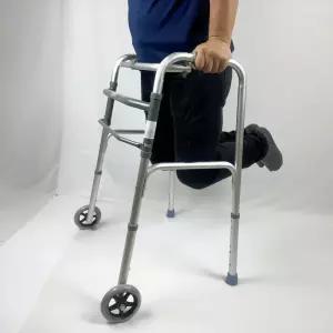 실내용 환자용 워커 싱글바퀴 1단 손잡이 환자보행보조기 의료용 재활운동 접이식걸음보조기
