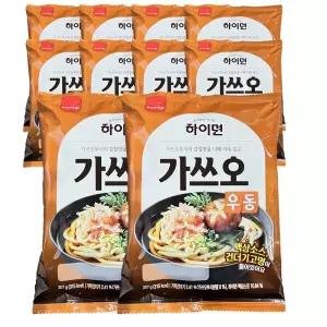삼립 하이면 가쓰오 우동 207g 10개
