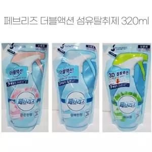 4가지향 페브리즈 섬유탈취제 더블액션 320ml 리필