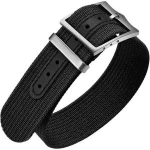 ULLCHRO 나일론 시계 스트랩 20mm 22mm 밴드 교체용 싱글 패스 나토 통기성 밀리터리 남성용 탄성 1956004
