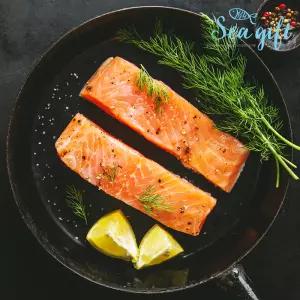 노르웨이 연어 스테이크 500g 구이용 필렛 무염 가시제거