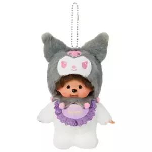 일본정품 몬치치x산리오 캐릭터즈 쿠로미 치무탄 키체인 244478