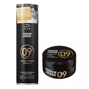 미쟝센 파워스윙9 남자헤어스타일링 세트 슈퍼스트롱 스프레이 + 매트왁스9