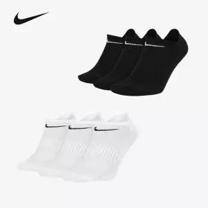 [3+3] 총 6켤레 나이키 에브리데이 크루 앵클 삭스 화이트 블랙 발목