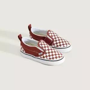 [롯데백화점]반스 토들러 슬립온 벨크로 컬러 띠어리 체커보드 VN000D0SRUS1