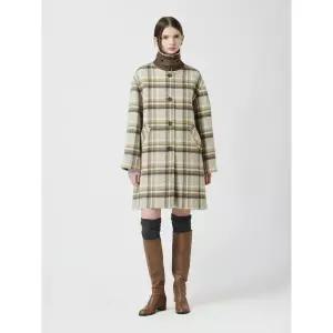 갤러리아 [CC콜렉트]알파카 블렌드 체크 하프 코트(C254MSG023)