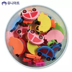 모양 비즈 40번 나무 자동차/팔찌 만들기 초등 재료 컬러 펄러 공예 초등학생 키링 어린이 파츠 유아