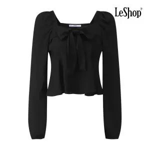[르샵] 스퀘어넥 리본넥 로맨틱 러플 블라우스 (BQ1BL002A)