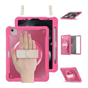 아이패드 프로8세대 11.0인치 2025년 스트랩 회전밴드 투명 태블릿 케이스