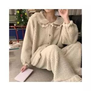 루미나D 겨울 방한 수면잠옷세트 뽀글이잠옷 따뜻한 캠핑잠옷