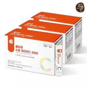 올바른 슈퍼 비타민C 3000 3박스(총9개월분 270포)
