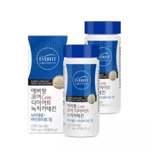 코어녹차카테킨60정x2병/카테킨/녹차추출물+비타민 미네랄