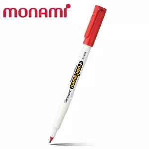 모나미 네임펜 F 중간글씨용 12자루 1다스 레드 칼라 컬러 세트 잉크 유성