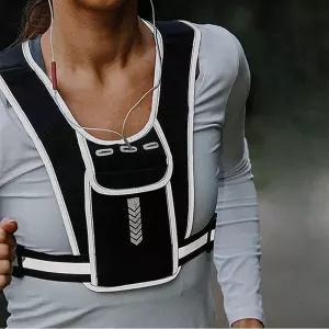 트레일백 스트랩조끼 밴딩 런닝 이어폰홀 휴대폰 포켓