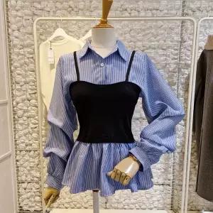 [대구백화점] [무자크]뷔스티에스트라이프블라우스(MQ2WBL46)